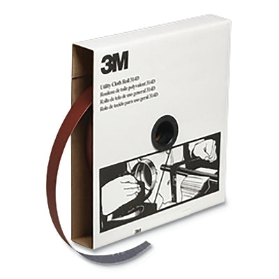 3M 7000118507 Utility Cloth Roll 314D, 1 in W, 150 ft L, P280 Grit