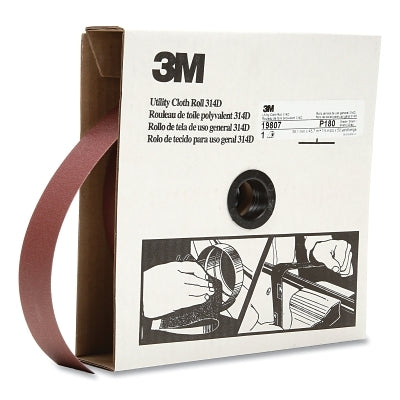 3M 7000118542 Utility Cloth Rolls 314D, 2 in x 50 yd, P100 Grit
