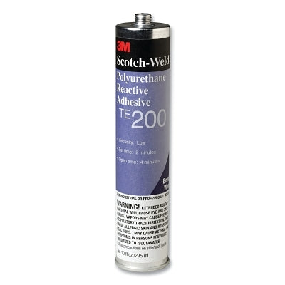 3M 7000000905 Scotch-Weld PUR Adhesive TE200, 10.91 fl oz, Bottle, White