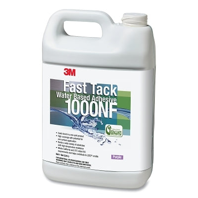 3M 7100007793 Fast Tack 1000NF Water Based Adhesive, 1 gal, Can, Purple
