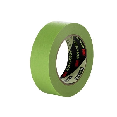 3M 7000124894 401+ High Performance Masking Tape, 12 mm x 55 m, Green