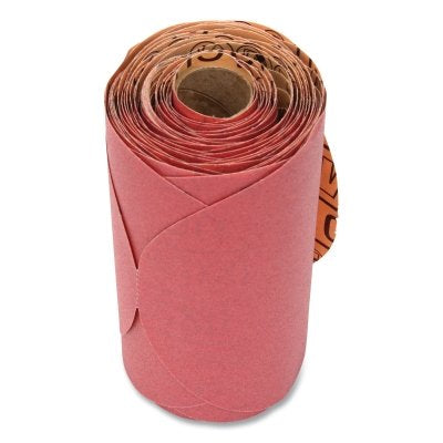 3M 7000119768 Red Abrasive Stikit Disc, Aluminum Oxide, 6 in dia, P220, PSA