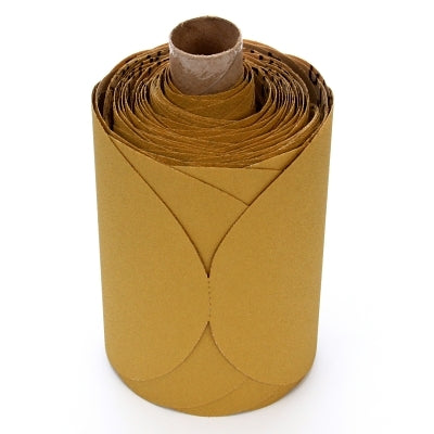 3M 7000118174 Stikit Gold Film Disc Rolls, Aluminum Oxide, 6 in Dia, P400 Grit
