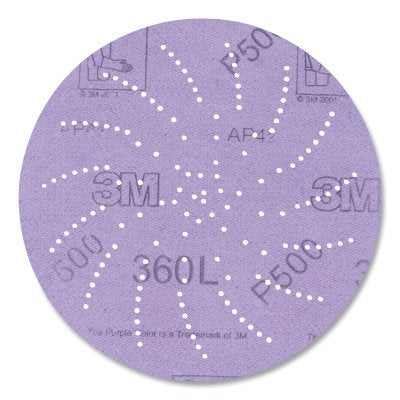 3M 7010029936 Xtract Hookit Film Disc 360L, Aluminum Oxide, 5 in dia, P240