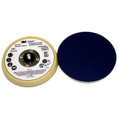 3M 7100032986 Stikit Disc Pads, 5 in Dia, Soft, Beige