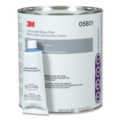 3M 7000045748 Lightweight Body Filler Kit, 1 gal