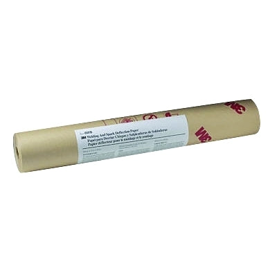 3M 7000045694 Welding and Spark Deflection Paper, 24 in X 150 ft, Flame-Retardant Paper, Brown