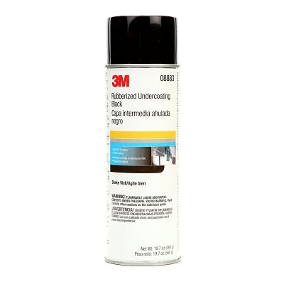 3M 7100166585 Rubberized Undercoating, Black, 19.7 oz Aerosol Can