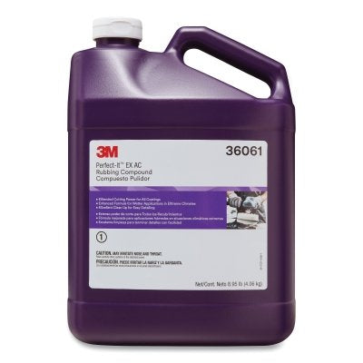 3M 7100210709 Perfect-It EX AC Rubbing Compound, 1 gal Bottle