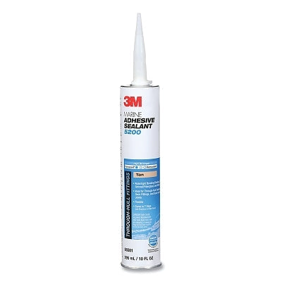3M 7100176316 Marine Adhesive Sealant, 5200, 295 ml, Cartridge, Tan