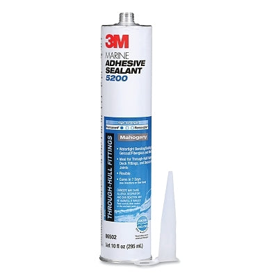 3M 7000045778 Marine Adhesive Sealant, 5200, 295 ml, Cartridge, Mahogany