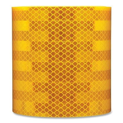 3M 7000129427 Diamond Grade Conspicuity Marking 983 Series, Yellow, 4 in W, 50 yd L