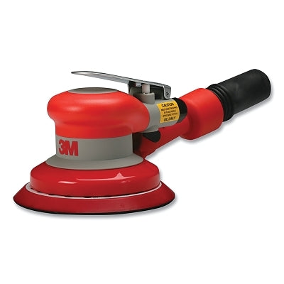 3M 7100138345 Self-Generated Vacuum Random Orbital Sander, 5 in dia, 3/16 in Orbit, 12000 RPM