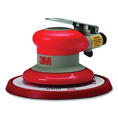 3M 7000148143 Pneumatic Non-Vacuum Random Orbital Sander, 6 in, 3/16 in Orbit, 12000 RPM, Al Housing