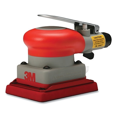 3M 7000045002 Pneumatic Non-Vacuum Orbital Sander, 3 in x 4 in, 1/8 in Orbit, 10000 OPM, Al Housing