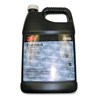 3M 7100025167 Finesse-it Polish Advanced K 211, 1 gal Bottle, 4 gal per Case, White