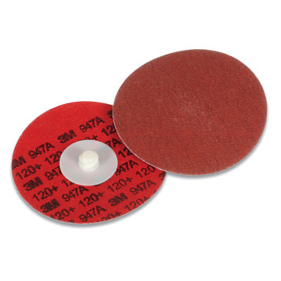 3M 7100076935 Cubitron II Roloc Durable Edge Disc 947A, 4 in dia, TR, R400BB, 120+, 12000 RPM, Precision-Shaped Ceramic