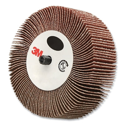 3M 7100176128 Flap Wheel 244D, 3 in dia, 60 Grit, 20000 RPM