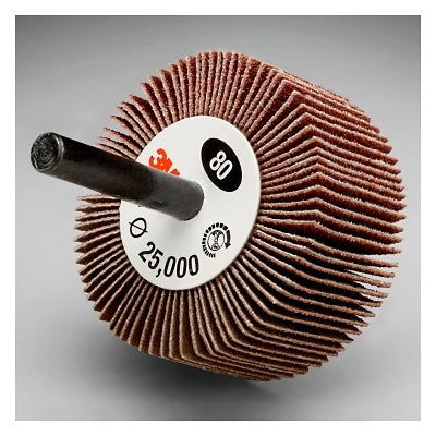 3M 7100178226 Flap Wheel 244D, 2 in dia, 120 Grit, 25000 RPM