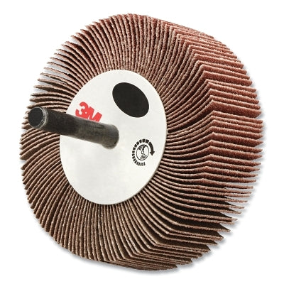 3M 7100178243 Flap Wheel 244D, 3 in dia, 80 Grit, 20000 RPM