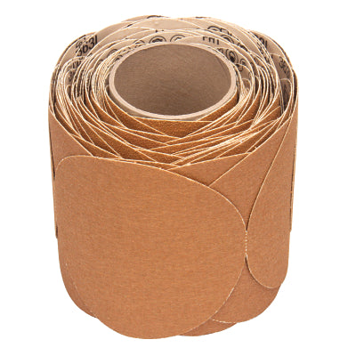 3M 7000118096 Stikit Disc Roll 363I, Aluminum Oxide, 6 in Dia., P120 Grit, Gold