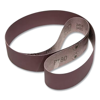 3M 7100049204 Cloth Belt, 341D, X-Weight, 2 in W x 60 in L, 60 Grit, Aluminum Oxide, Film-lok/Single-flex