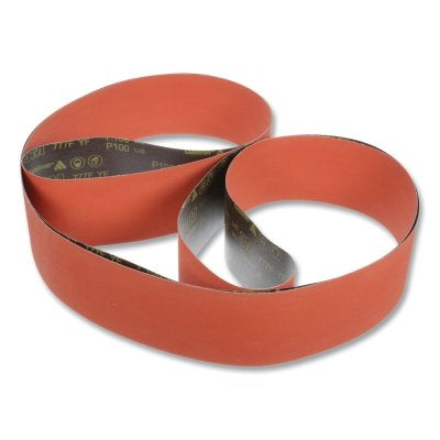 3M 7100086997 Cloth Belt, 777F, YF-Weight, 6 in W x 48 in L, 36 Grit, Ceramic Aluminum Oxide, Film-lok/L-flex