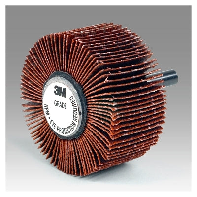 3M 7000000444 Spindle Mounted Flap Wheels, 2 in Dia., 1 in Thick, 80 Grit, Aluminum Oxide