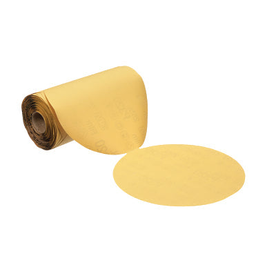 3M 7000028226 Stikit Gold Film Disc Roll 255L, Aluminum Oxide, 5 in dia., 10,000 rpm, P80 Grit