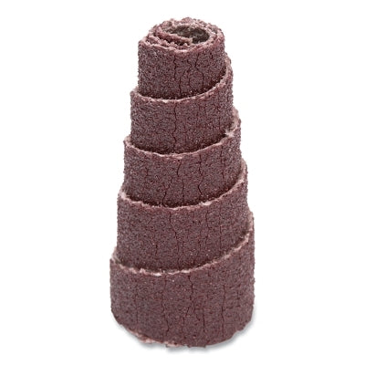 3M 7100085779 Cartridge Roll, 341D, X-Weight, 1/2 in dia x 1 in L x 1/8 in Arbor, P120 Grit, AO, Full Tapered