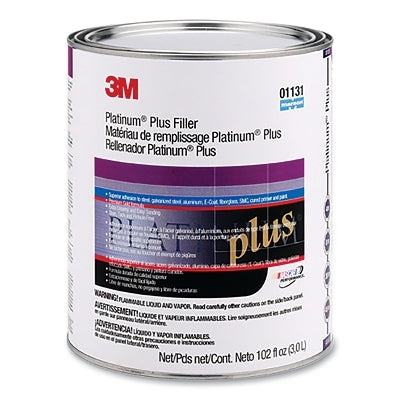 3M 7000001498 Platinum Plus Filler 01131, 1 gal, Can, Gold