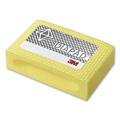 3M 7100323057 Flexible Diamond Hand Laps 6200J, 2-1/4 in x 3-3/4 in, M40, Yellow