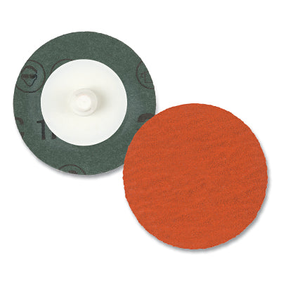 3M 7100100965 Roloc Fibre Disc 787C, Precision Shaped Ceramic, 4 in dia, 120+ Grit, TR, Die R400BB