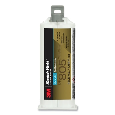 3M 7010410436 Scotch-Weld Acrylic Adhesive, Off-white, 1.64 fl oz, Cartridge