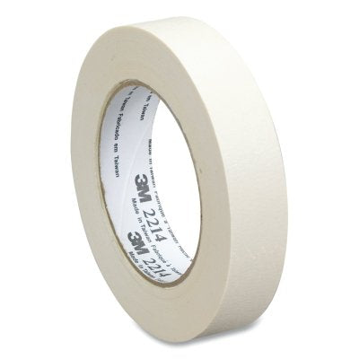 3M 7100245643 2214 Paper Masking Tape, 18 mm x 50 m, Tan