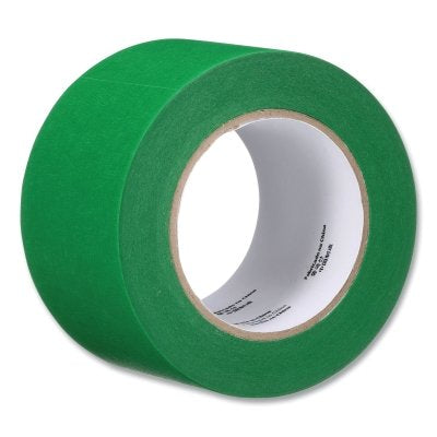 3M 7100299472 UV Resistant Green Masking Tape, 2.835 in W x 60 yd L, 4.8 mil Thick