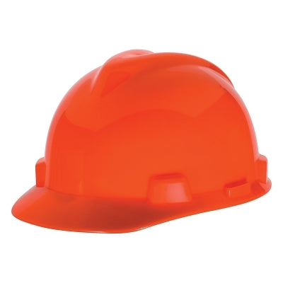 MSA 10034026 V-Gard 500 Protective Caps 4 Point Fas-Trac Hi-Viz Orange