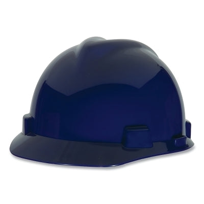 MSA 10034028 V-Gard 500 Protective Caps and Hat 6 Point Ratchet Blue