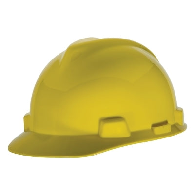 MSA 10034029 V-Gard 500 Protective Caps and Hat 6 Point Ratchet Yellow