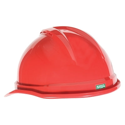 MSA 10034031 V-Gard 500 Protective Cap, 6 Point Fas-Trac, Red