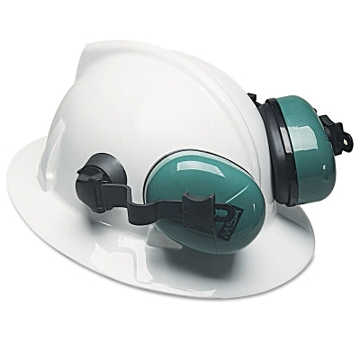 MSA 10034487 Sound Control SH Earmuffs, 25 dB NRR, Green, Helmet
