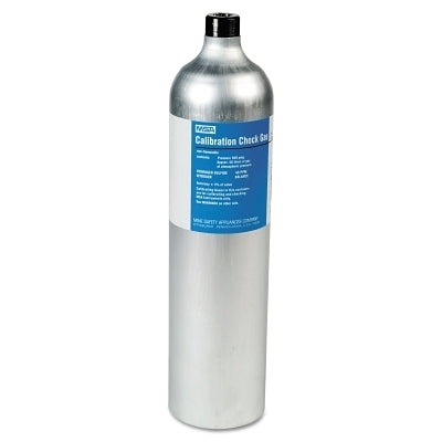 MSA 10045035 RP Reactive Gas Calibration Cylinder, 58 L, 1.45% CH4, 15% O2, 60 PPM CO, 20 PPM H2S, Aluminum