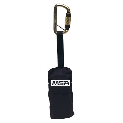 MSA 10063431 Suspension Trauma Safety Steps, w/Carabiner, 6 ft, Black