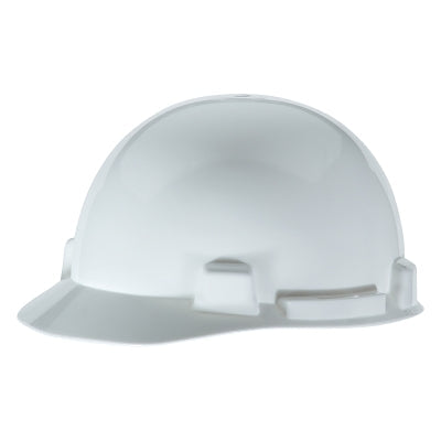 MSA 10074067 SmoothDome Slotted Hard Hat Cap Style 4-Point Fast-Trac III White