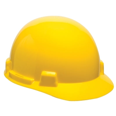 MSA 10074069 SmoothDome Slotted Hard Hat Cap Style 4-Point Fast-Trac III Yellow