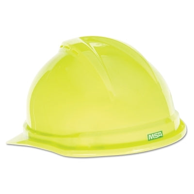 MSA 10074819 V-Gard 500 Protective Caps 4 Point Fas-Trac III 6 1/2 - 8 Hi-Viz Yellow Green