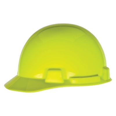 MSA 10084095 SmoothDome Slotted Hard Hat Cap Style 6-Point Fast-Trac III Hi-Viz Yellow-Green