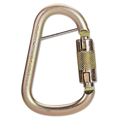 MSA 10089207 Steel Carabiners, 1 in, Anchorage; Silver