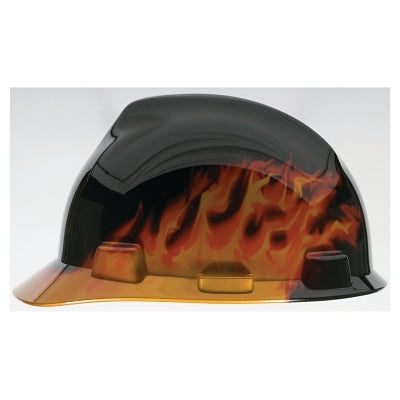 MSA 10092015 Specialty V-Gard Protective Cap, 4 Point, Cap, Black Fire