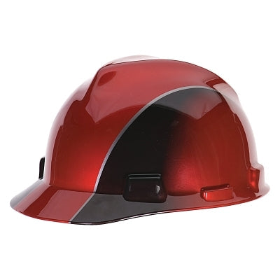 MSA 10101535 Specialty V-Gard Protective Caps, 4 Point, Cap, Black/Red